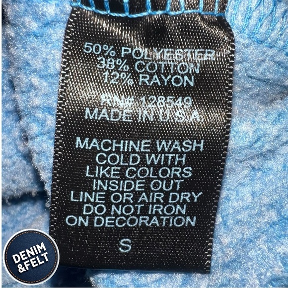 AVIATOR NATION UNISEX LOGO RELAXED PULLOVER HOODIE IN COBALT | EUC!!🌈🩵 - Picture 13 of 16